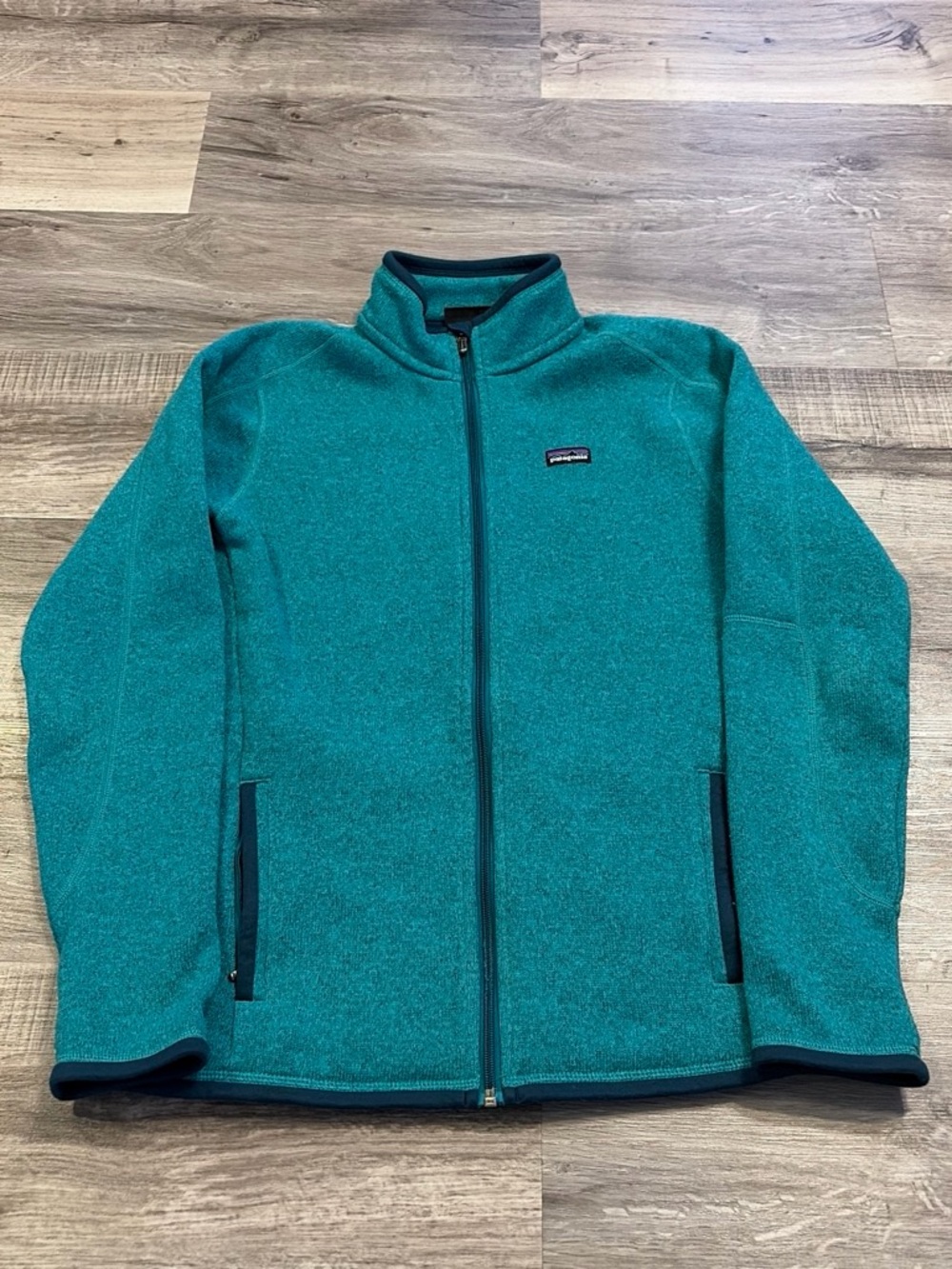 Patagonia Teal Green Fleece Pullover
